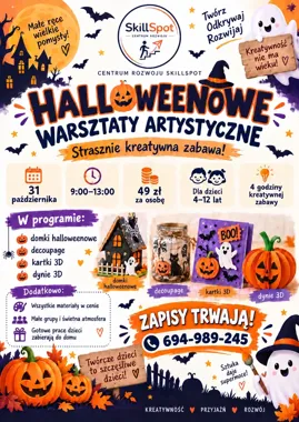 Halloween w SkillSpot: warsztaty artystyczne