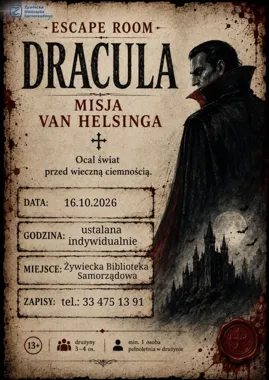 Dracula - Misja Van Helsinga zamieni bibliotekę w literacki escape room